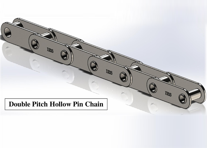 Double Pitch Hollow Pin Chains